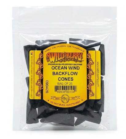 Wildberry Ocean Wind Back Flow Incense Cones